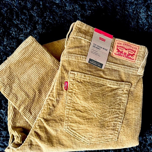 LEVI’S HIGH RISE SKINNY CORDUROY JEANS - Picture 3 of 5
